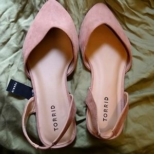 Size 8 sling back pointed flats